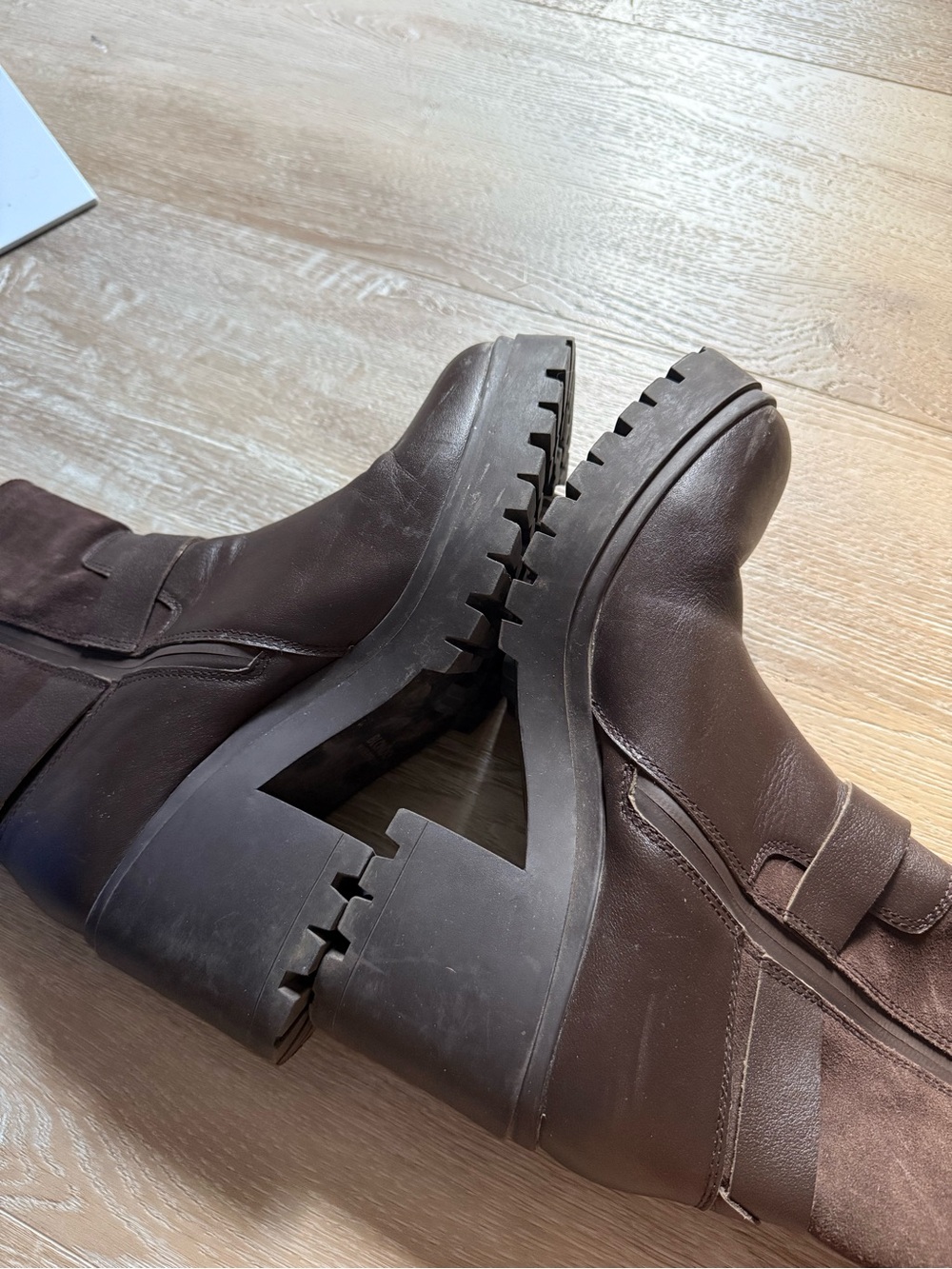 Blondo Rebel Waterproof genuine leather moto Boots brown size 11 - Picture 4 of 6